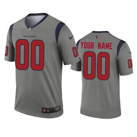 Camiseta Hombre NFL Houston Texans Personalizar Gris Inverted Legend Camiseta Hombre NFL Houston Texans Personalizar Gris Inverted Legend
